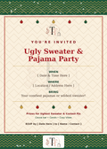 Ugly Sweater & Pajama Party Invite – Edible Printable