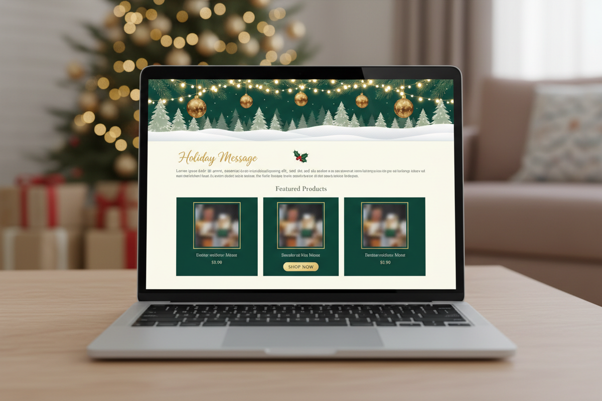Christmas Holiday Email Newsletter Template