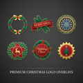 Christmas Seasonal Logo Badge Overlays